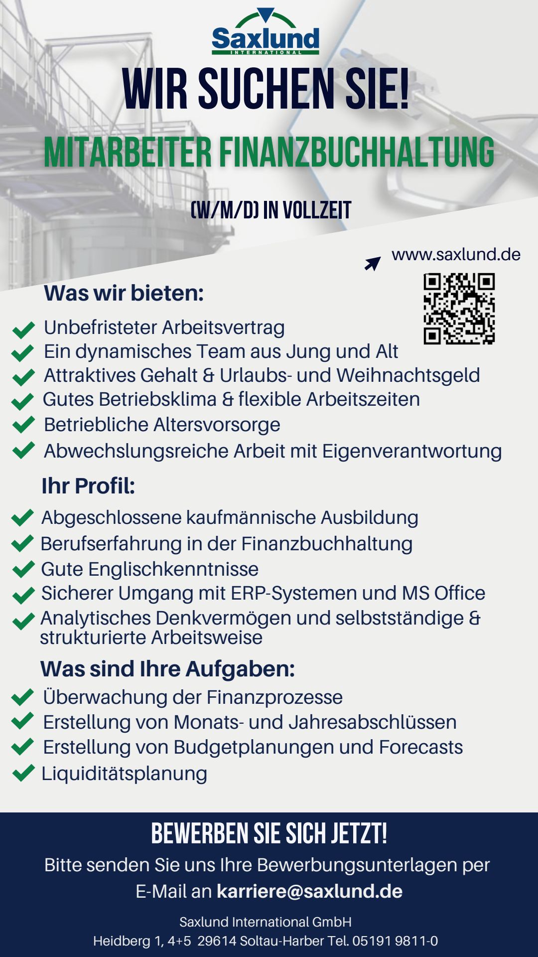 Mitarbeiter Finanzbuchhaltung